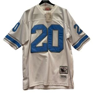 Barry Sanders Detroit Lions NFL Mitchell & Ness‎ Jersey Men's 50 White Throwback
